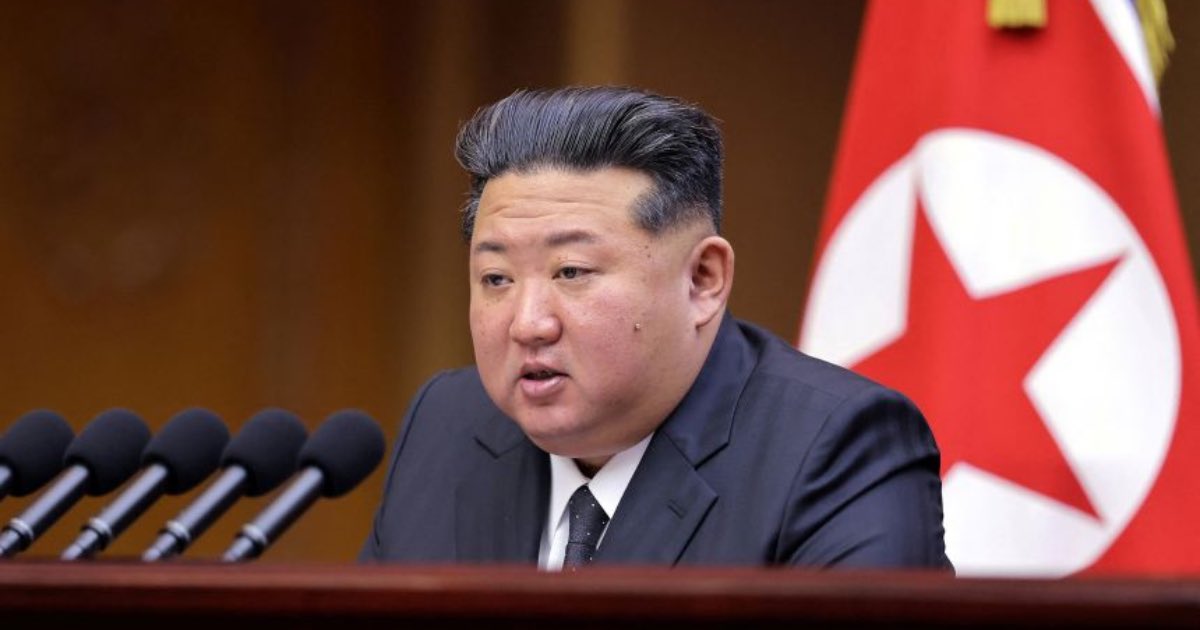 North Korean leader Kim Jong Un speaks during a meeting of the Supreme People's Assembly at the Mansudae Assembly Hall in Pyongyang, North Korea.KCNA/Reuters