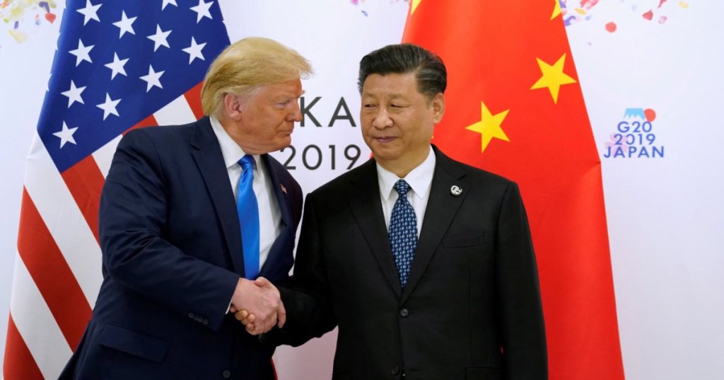 U.S. President Donald Trump and China's President Xi Jinping shake hands ahead of their bilateral meeting during the G20 leaders summit in Osaka, Japan, June 29, 2019. REUTERS/Kevin Lamarque