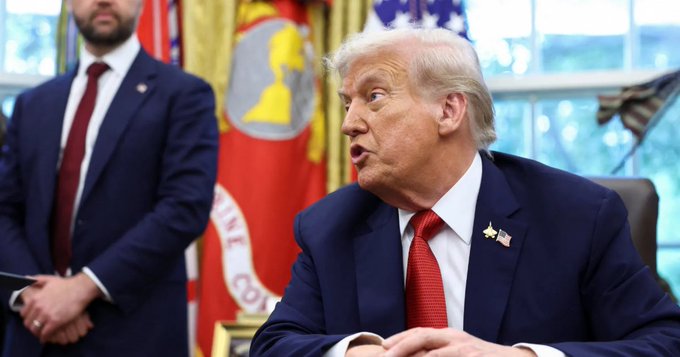 US President Donald Trump while announcing the deal for TikTok on Thursday (Sep. 25) said all viewpoints would be treated fairly under the new owners [Kevin Lamarque/Reuters]