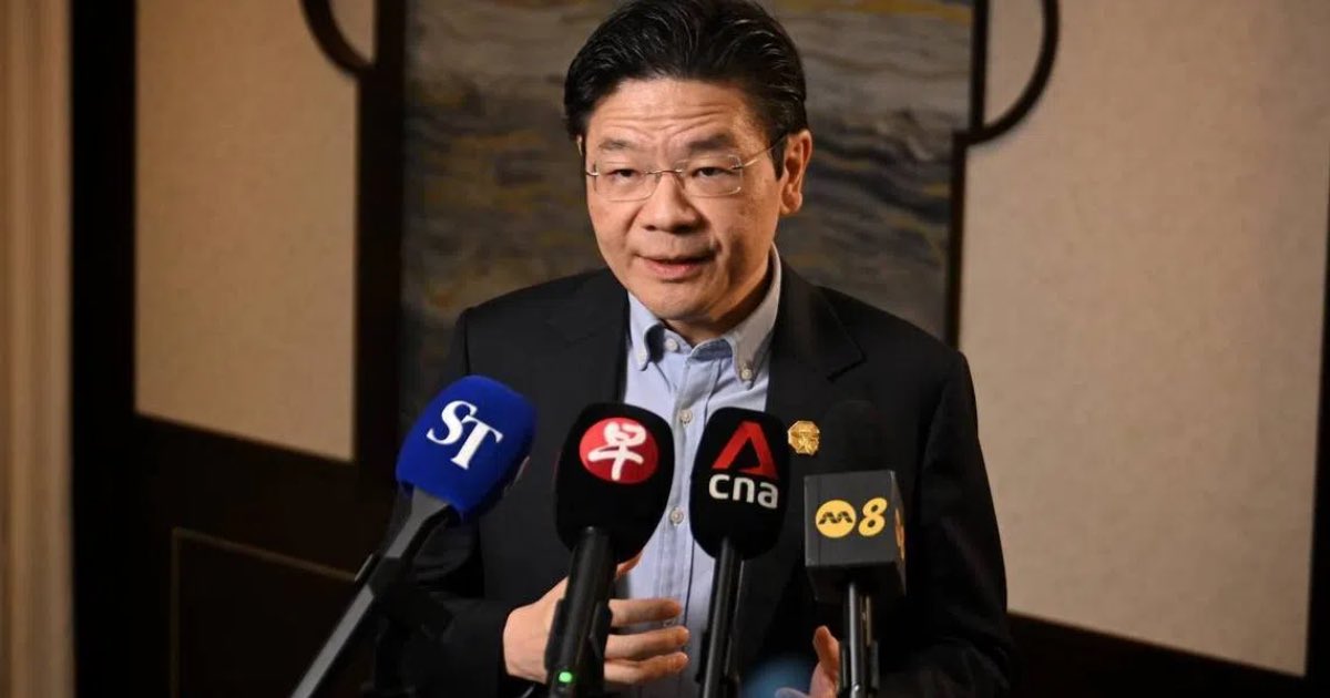 Singapore Prime Minister Lawrence Wong - ST PHOTO . CHONG JUN LIANG