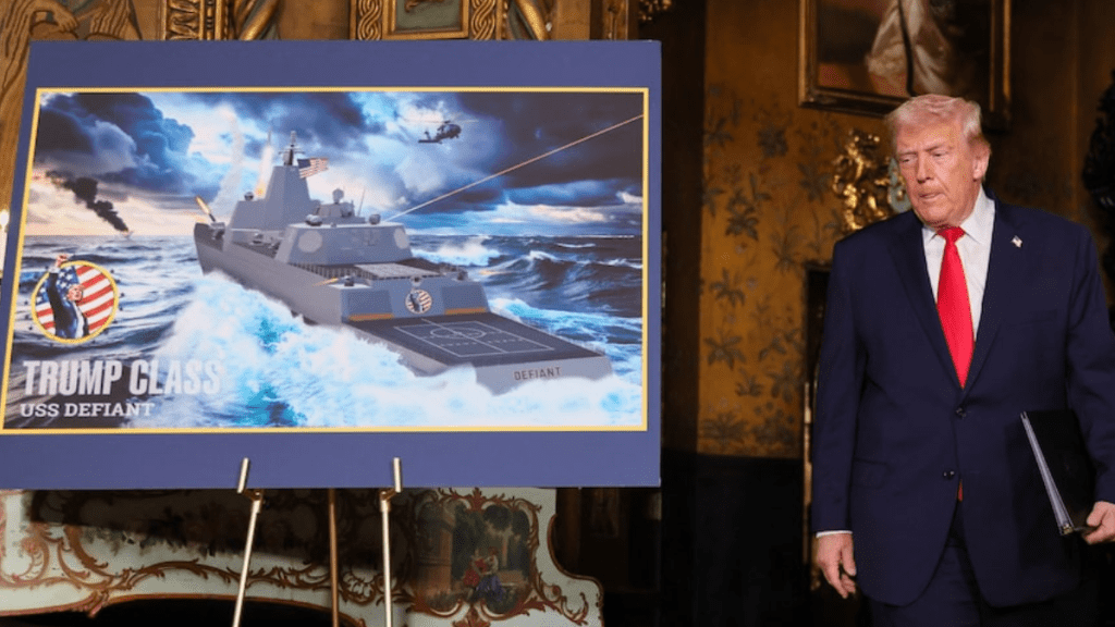 Trump unveils plan for new US Navy battleship&nbsp;class