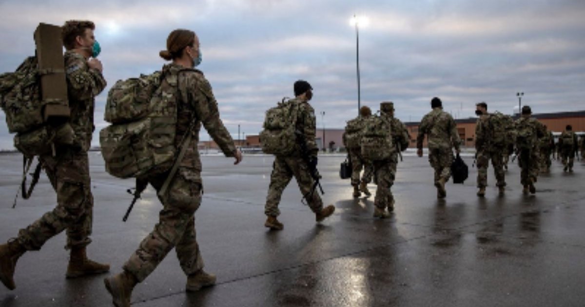 United States Army soldiers from the 10th Mountain Division arrived at Fort Drum, New York, on December 8, 2020, returning from a nine-month deployment in Afghanistan. Credit…Getty Images