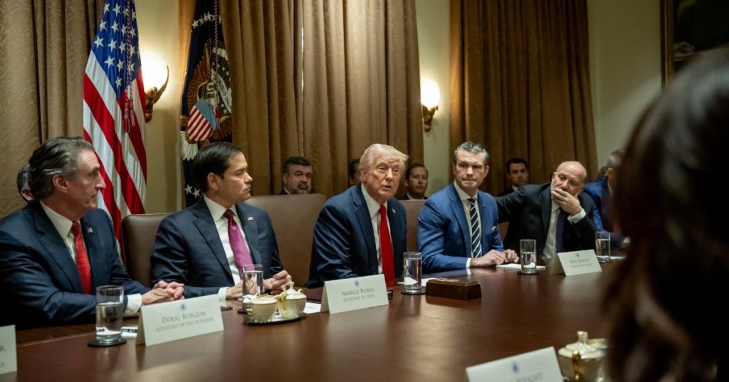 President Trump’s February 26 Cabinet meeting (White House/Molly Riley)