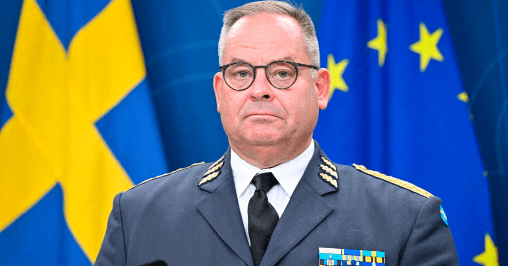 Lieut-Gen Michael Claesson, commander of Sweden's defence forces: 'Political polarisation in many countries in the west is a candy shop for a hybrid warfare warrior to exploit' © Henrik Montgomery/TT News Agency/AFP/Getty Images