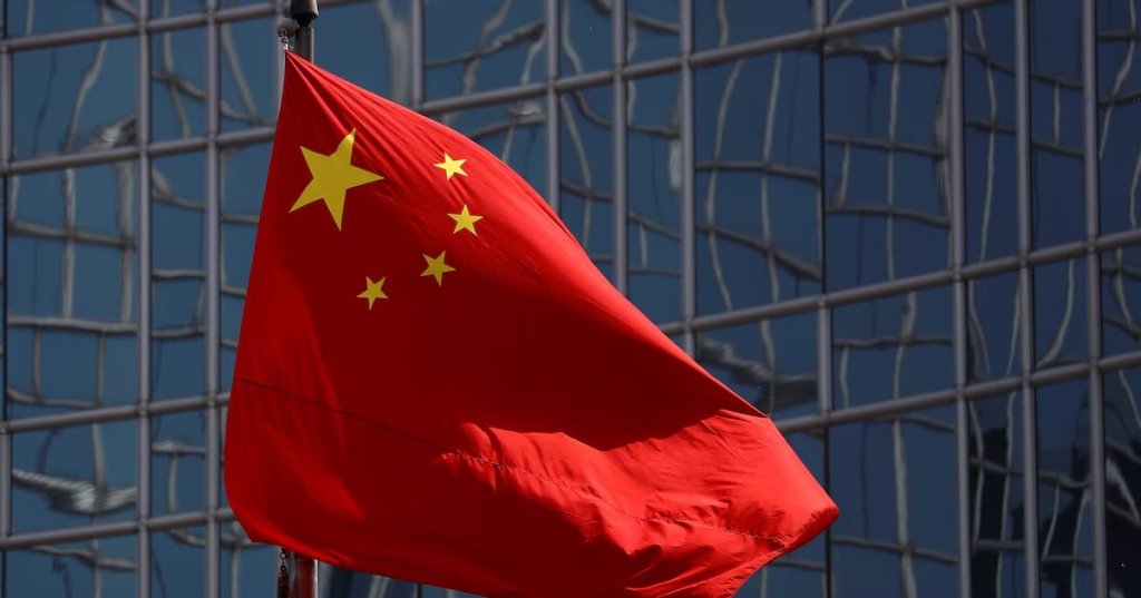 The Chinese national flag is seen in Beijing, China April 29, 2020. REUTERS/Thomas Peter