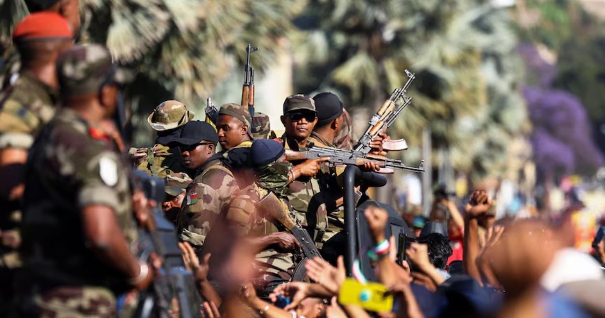 Members of Madagascar's military began turning on the president's rule amid growing youth-led protests. Credit - ABC News Australia