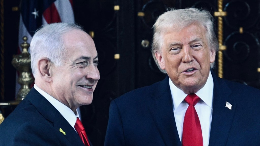 Trump warns Iran over nuclear rebuild, presses Hamas disarmament during Netanyahu&nbsp;visit