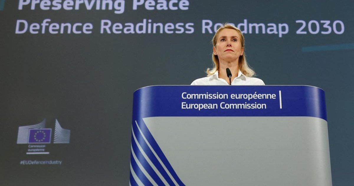 European Foreign Minister Kaja Kallas speaks at a press conference.REUTERS