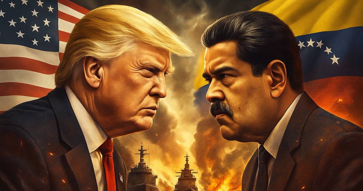 Venezuela President Nicolas Maduro face to face with US President Donald Trump. Credit: X..@brs2643