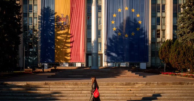 The seat of government in Chisinau, Moldova, on Friday, September 26, 2025. VADIM GHIRDA / AP