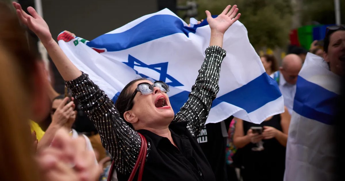 People in Tel Aviv reacted to news that the first phase of a peace plan had been agreed by Israel and Hamas on Thursday (Oct. 9) morning that should lead to a pause in fighting. Copyright 2025 The Associated Press. All Rights Reserved.