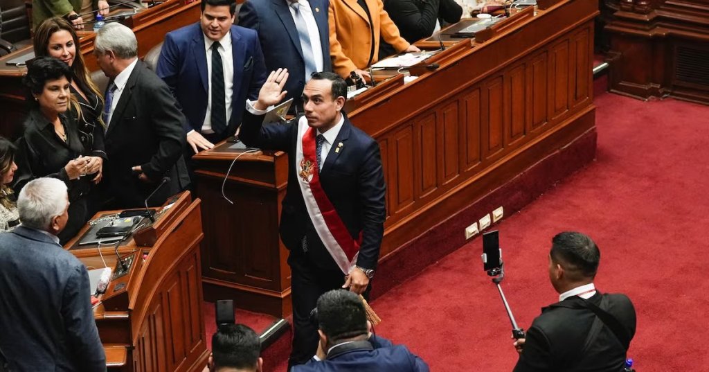 Peru swears in new president José Jeri after Dina Boluarte’s&nbsp;impeachment