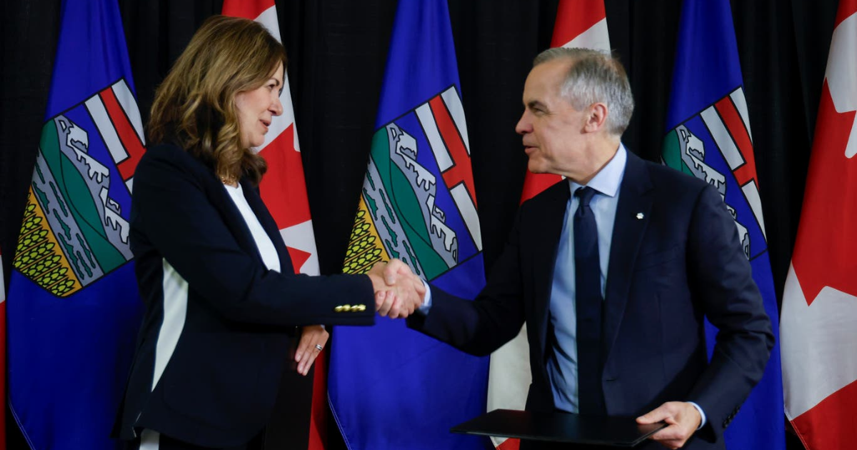 Canada's prime minister and Alberta's premier.THE CANADIAN PRESS