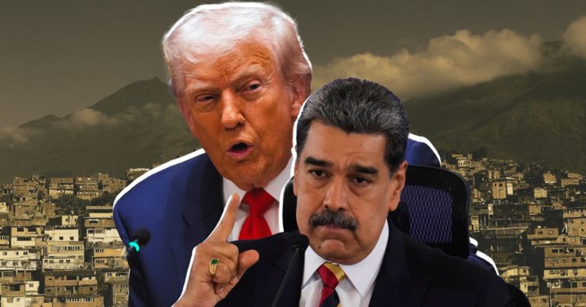 US Donald Trump and Venezuelan President Nicolas Maduro . Sky News