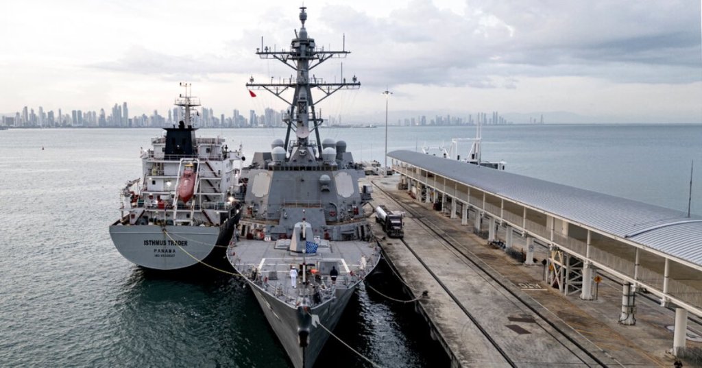 The Navy warship U.S.S. Sampson docked at the Amador International Cruise Terminal in Panama City last month. Martin Bernetti/m..Agence France-Presse — Getty Images