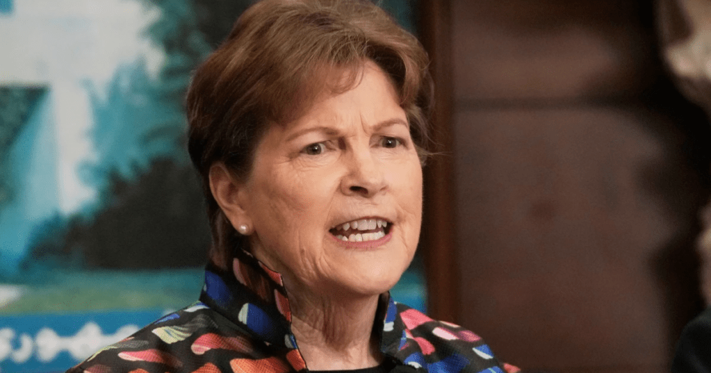Sen. Jeanne Shaheen, D-N.H., speaks during a press conference at the presidential palace in Baabda, in east of Beirut, Lebanon, Aug. 26, 2025. (AP Photo/Hussein Malla, File)
