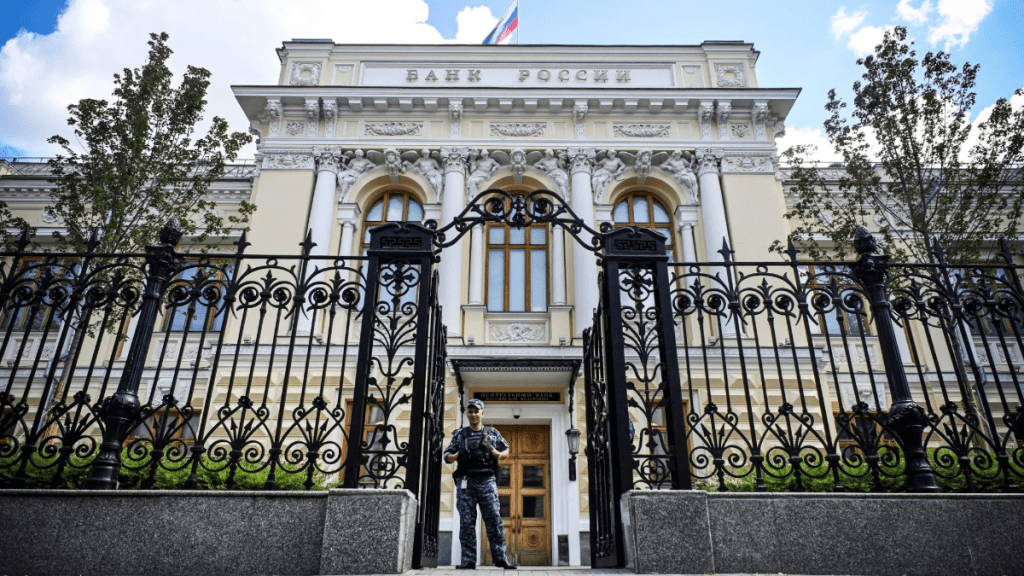 Russia’s central bank sues Euroclear over frozen&nbsp;assets