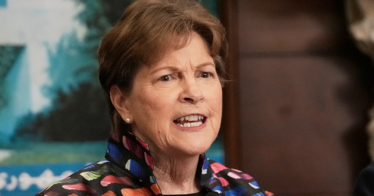 Sen. Jeanne Shaheen, D-N.H., speaks during a press conference at the presidential palace in Baabda, in east of Beirut, Lebanon, Aug. 26, 2025. (AP Photo/Hussein Malla, File)