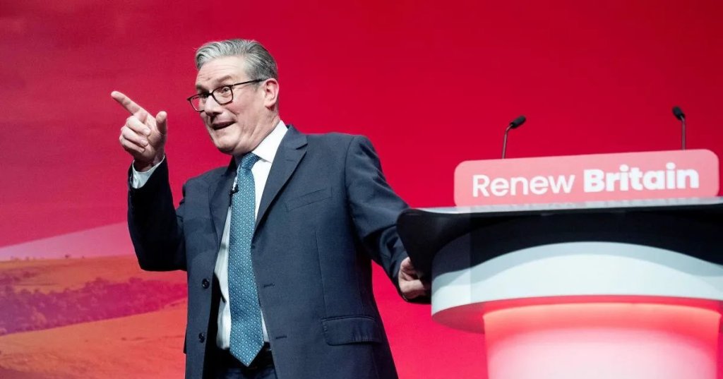 Keir Starmer delivers his keynote speech during the Labour Party Conference at the ACC Liverpool (Image: Stefan Rousseau)