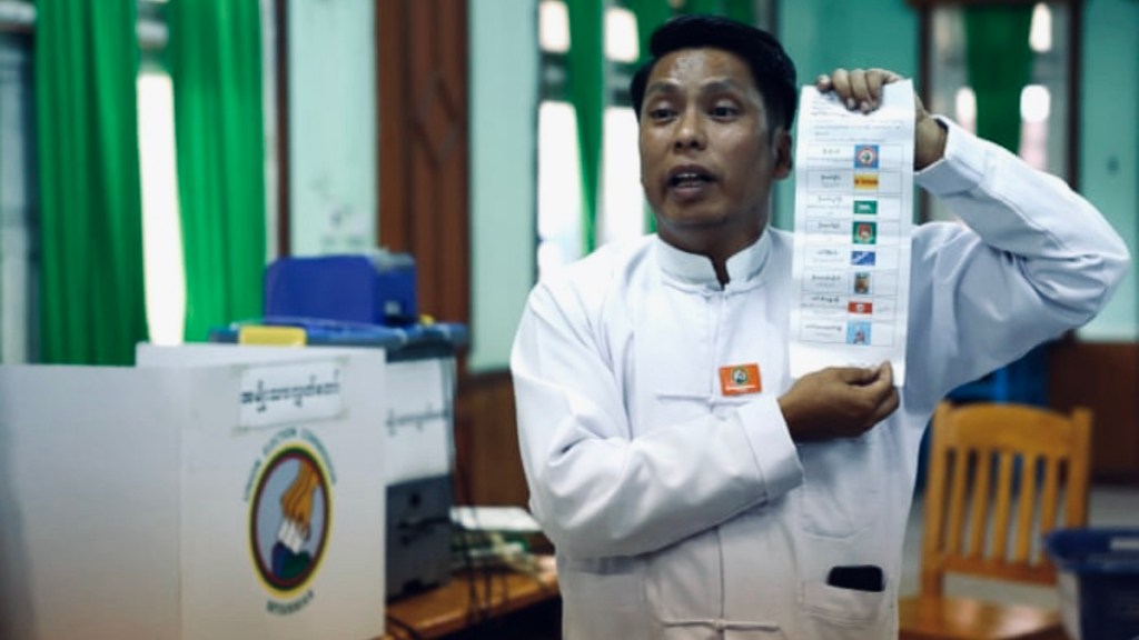 Myanmar junta-backed party leads first phase of election amid low turnout and international&nbsp;criticism