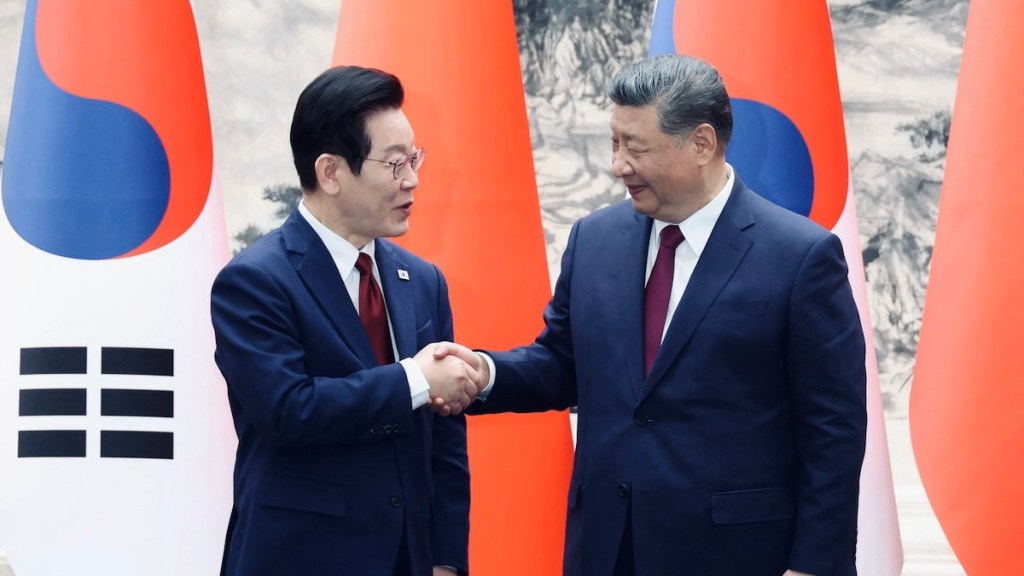 South Korea and China move to strengthen bilateral ties as leaders meet in&nbsp;Beijing