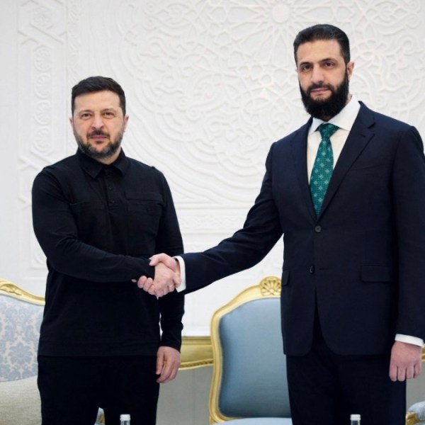 Zelenskyy meets Syria’s al-Sharaa in Damascus to strengthen security and food&nbsp;cooperation