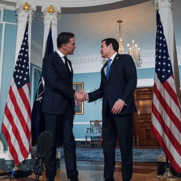 Trump renews NATO criticism after closed-door meeting with Secretary General Mark&nbsp;Rutte